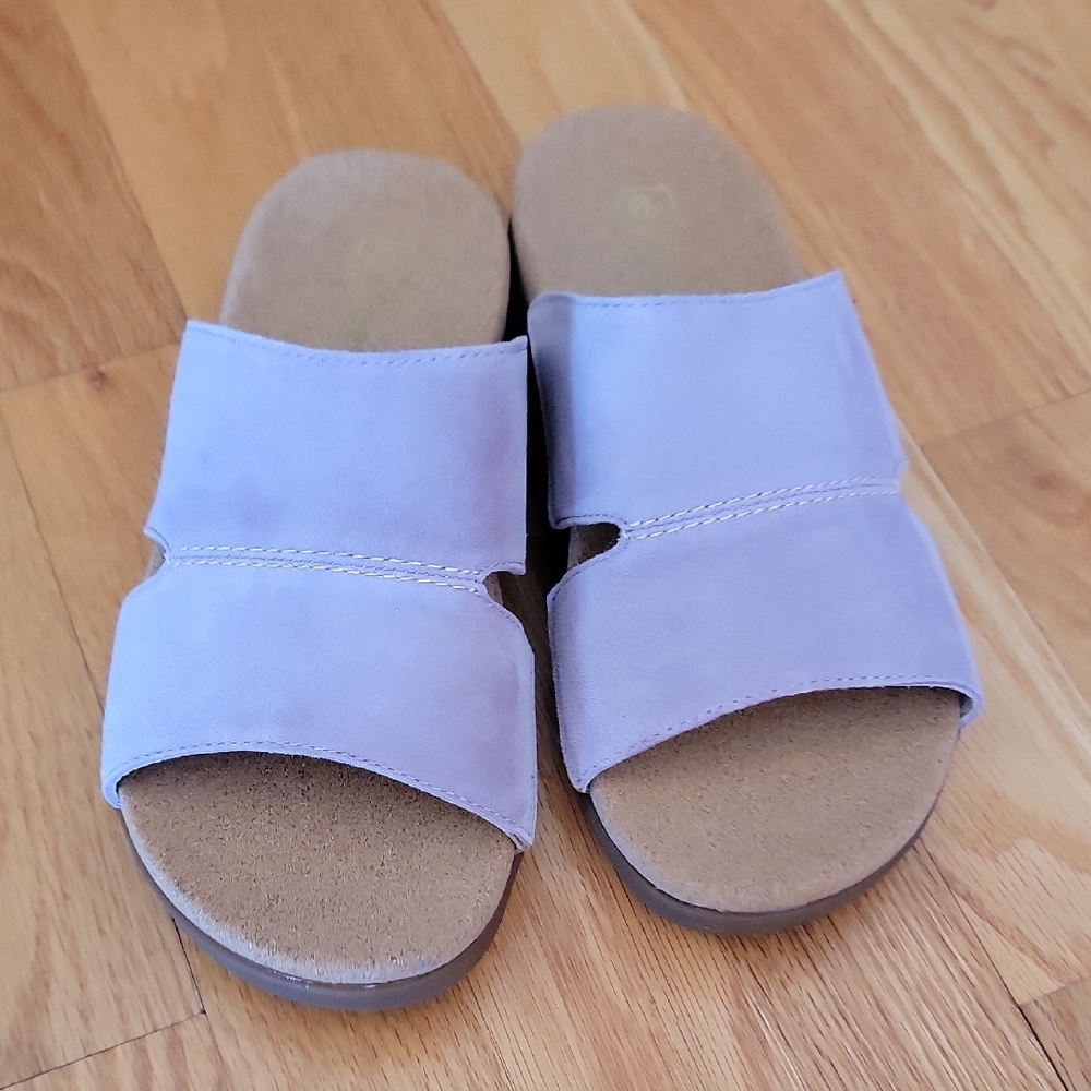 Spenco Women's Lavender Slide Sandals - Picture 11 of 11